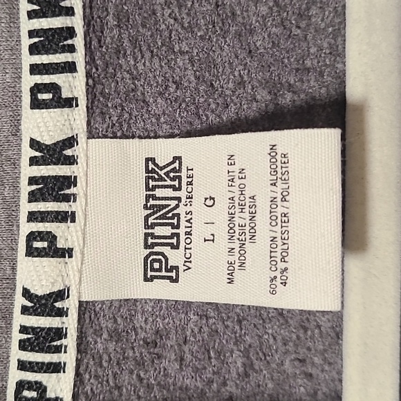 A2. PINK by VS gray and white sweatshirt - Picture 3 of 4